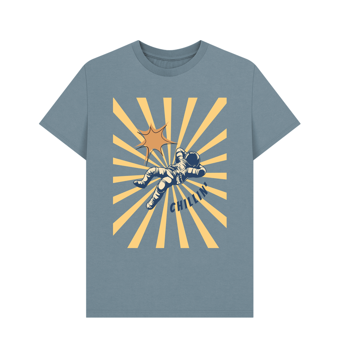 Stone Blue Printed T-shirt