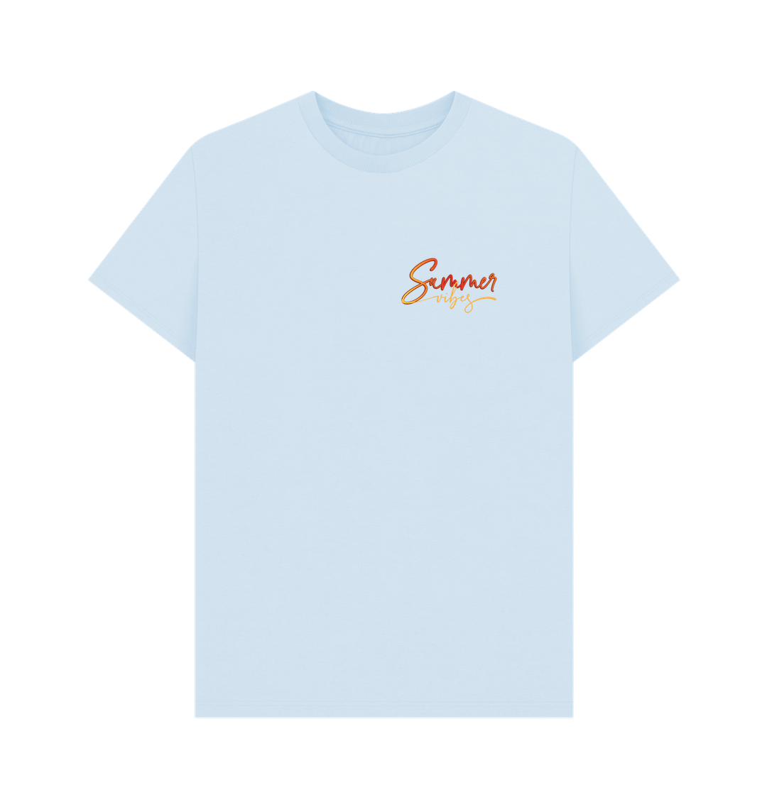 Sky Blue Printed T-shirt
