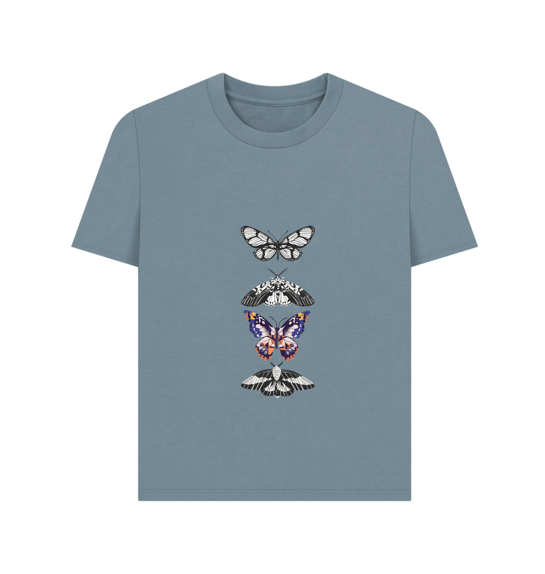 Stone Blue Printed T-shirt