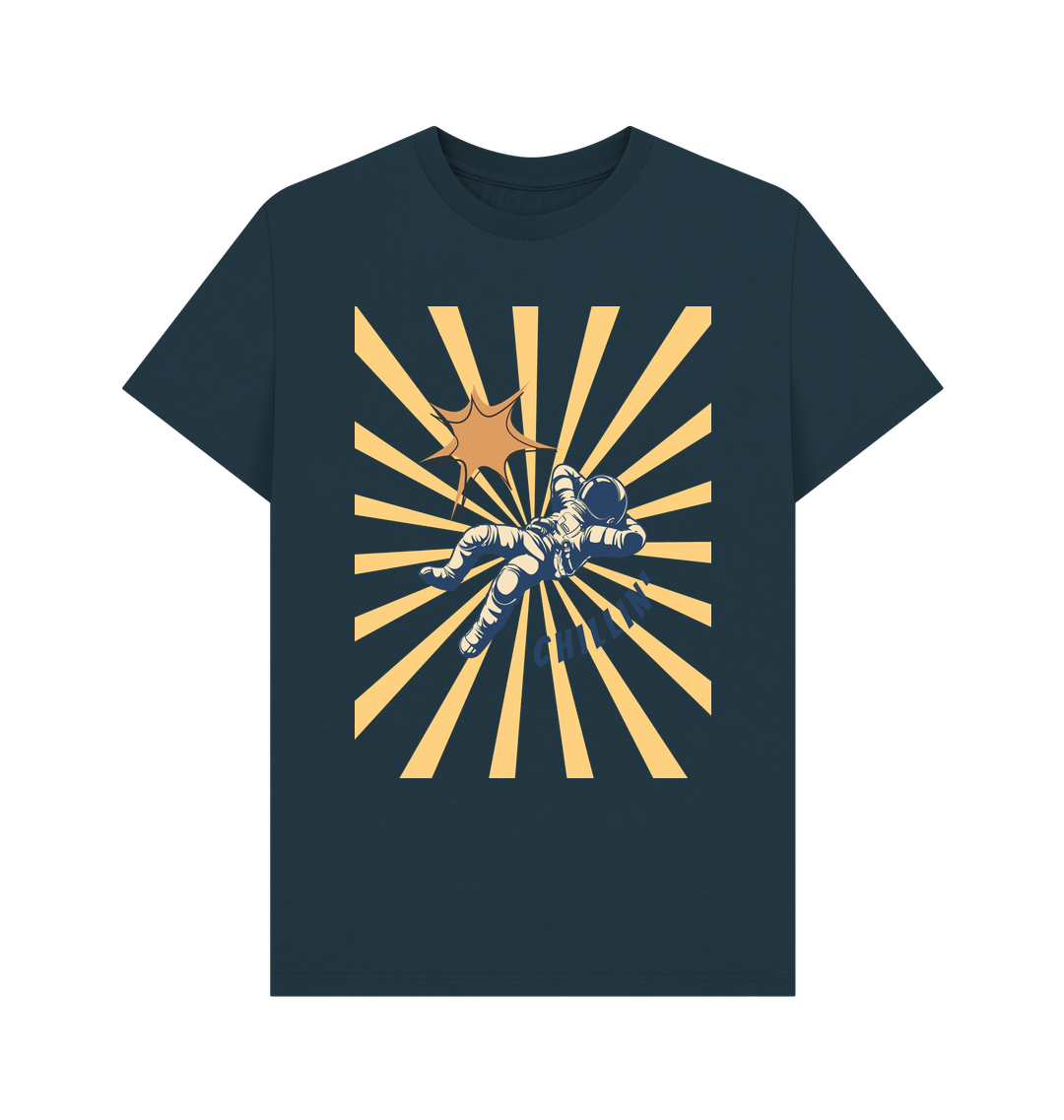 Denim Blue Printed T-shirt