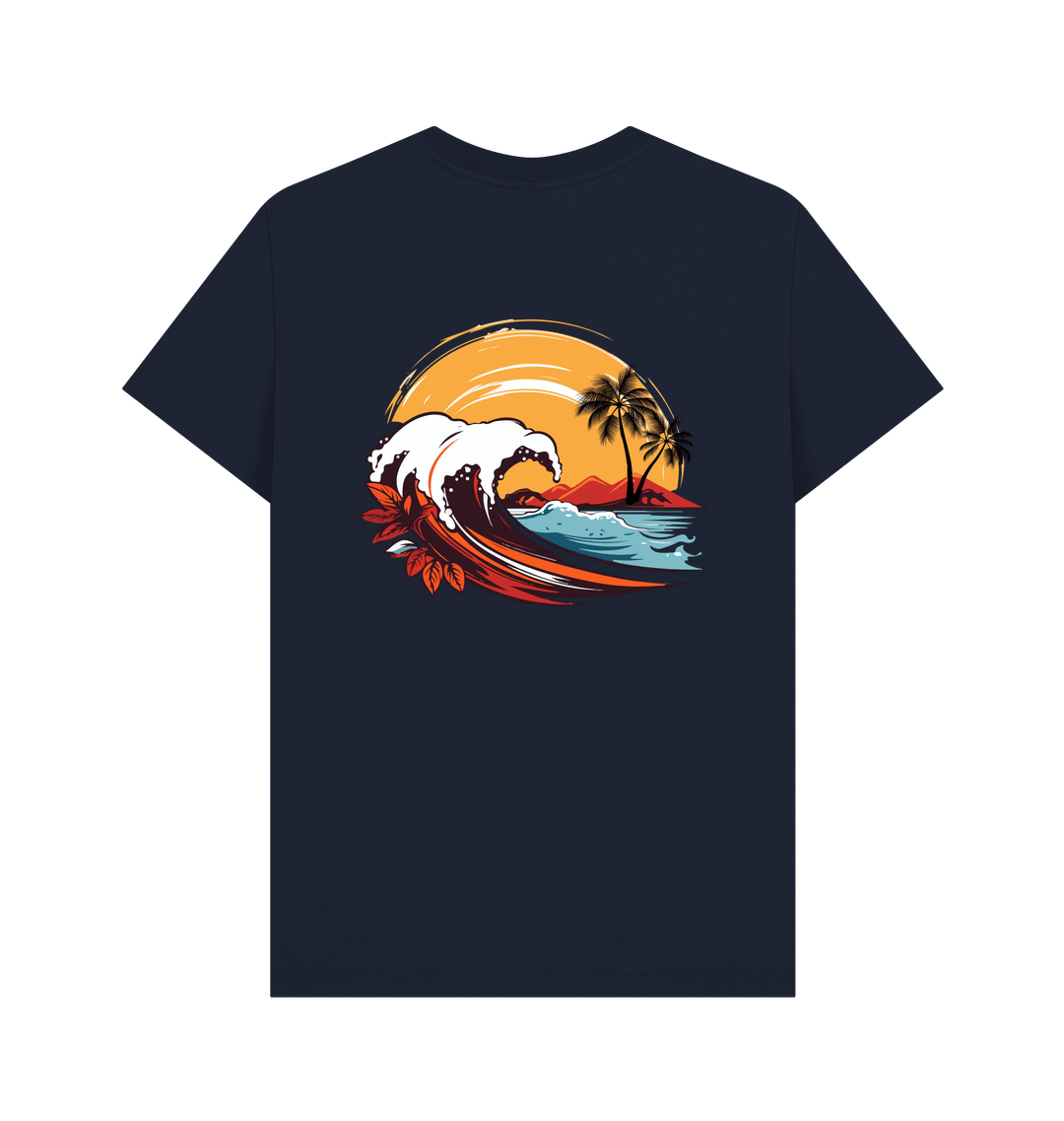 Navy Blue Printed T-shirt