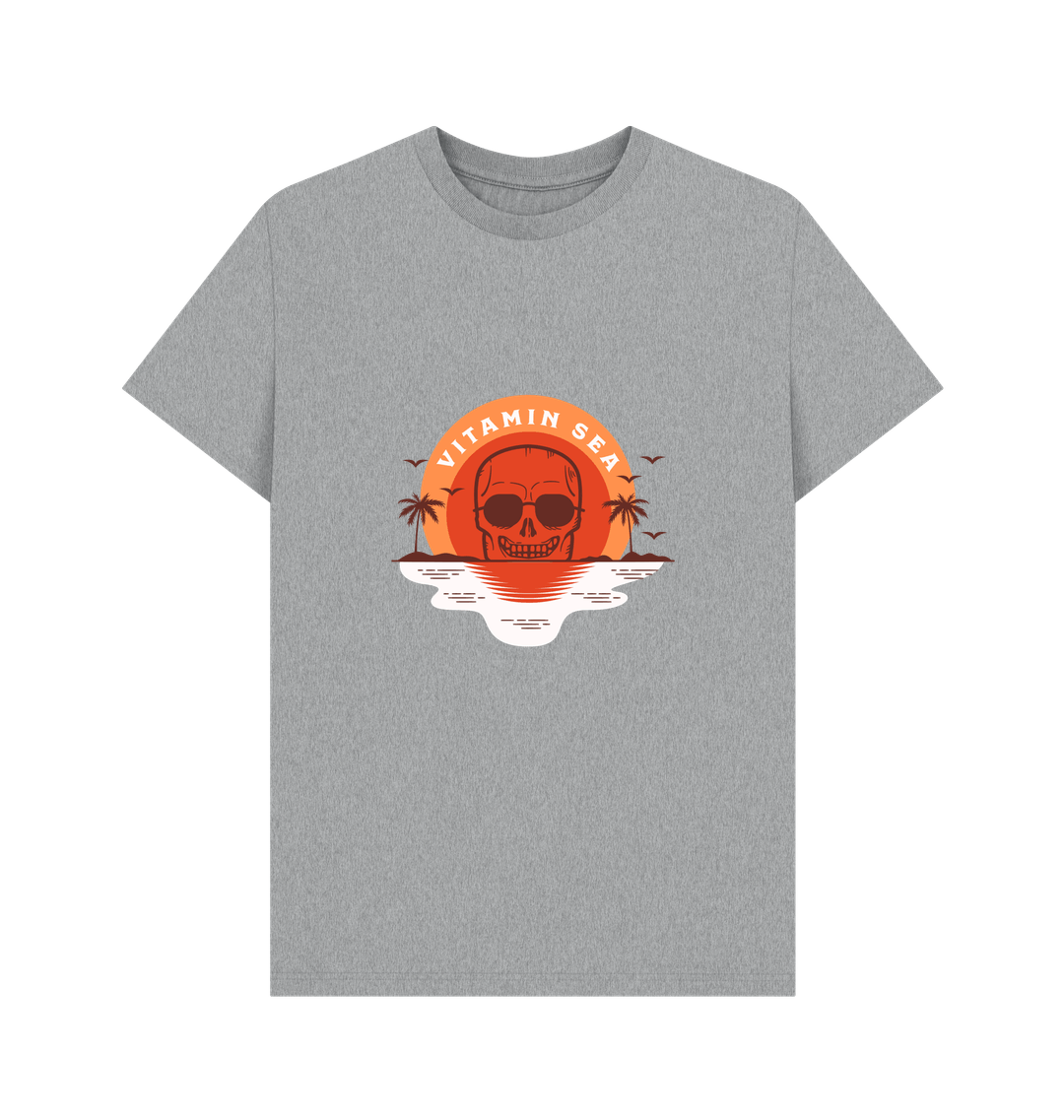 Athletic Grey Printed T-shirt