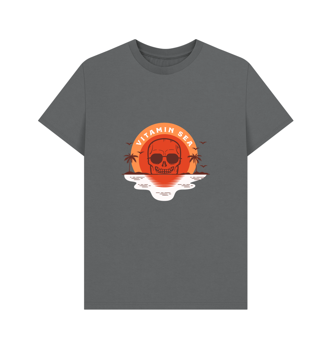 Slate Grey Printed T-shirt