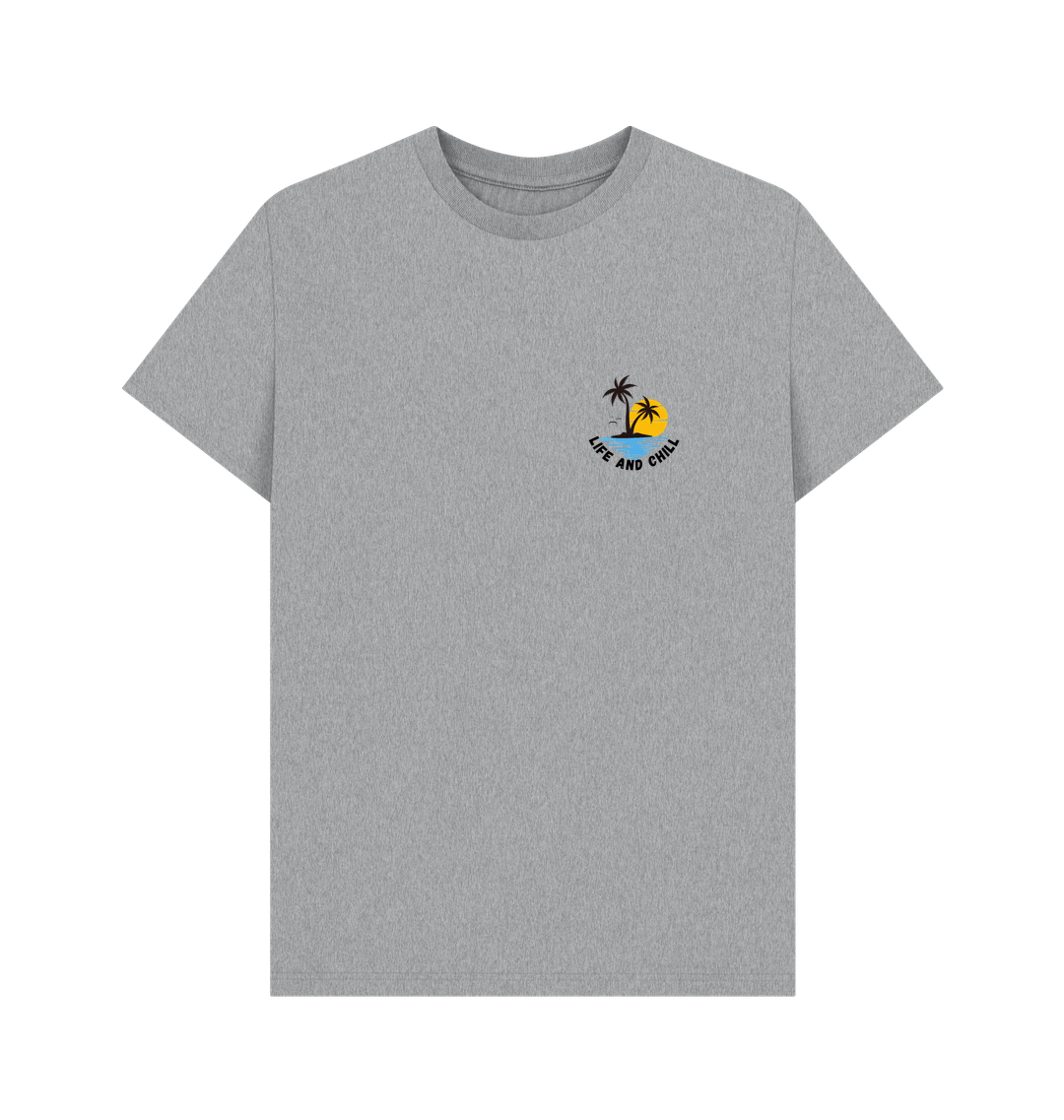 Athletic Grey Printed T-shirt