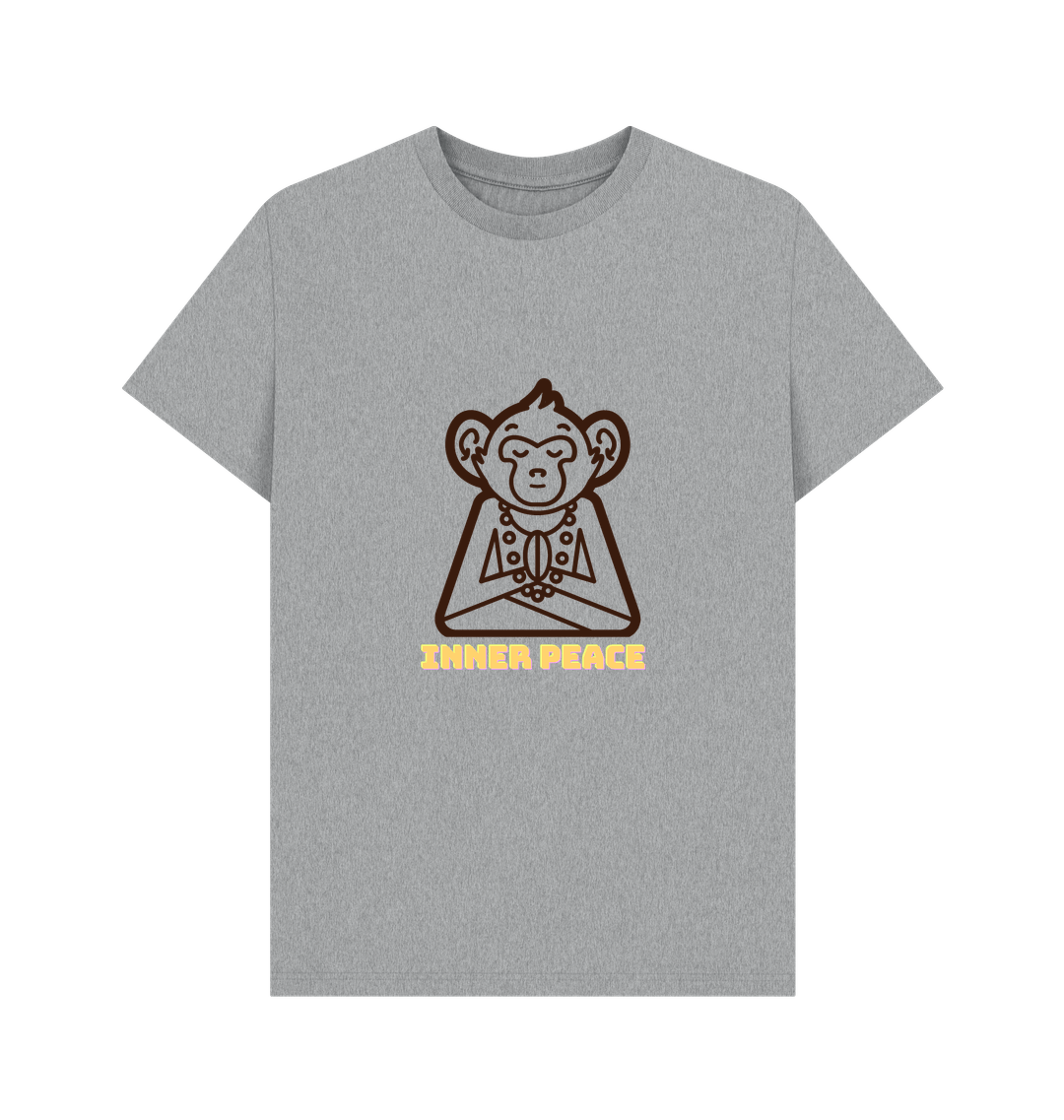 Athletic Grey Printed T-shirt