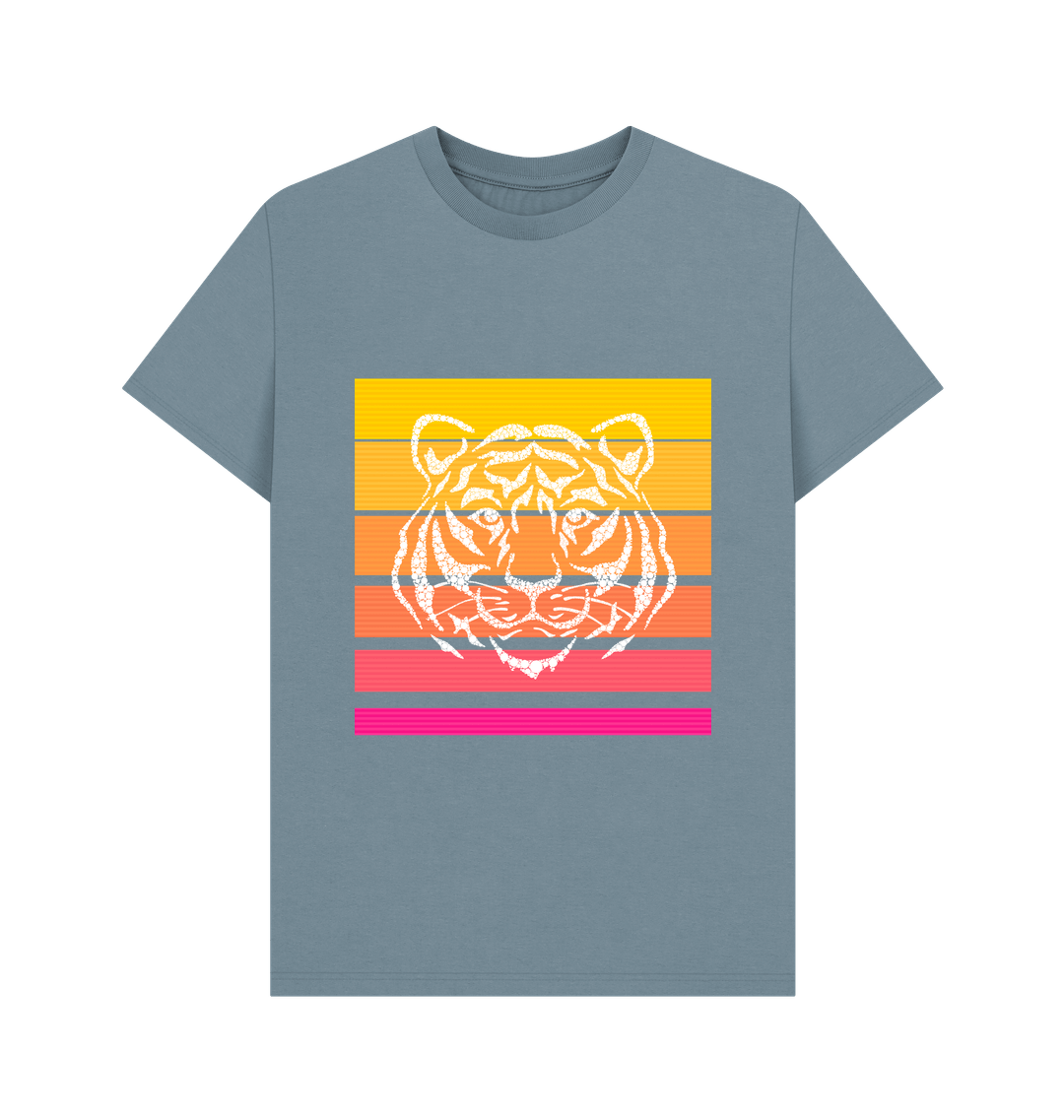 Stone Blue Printed T-shirt