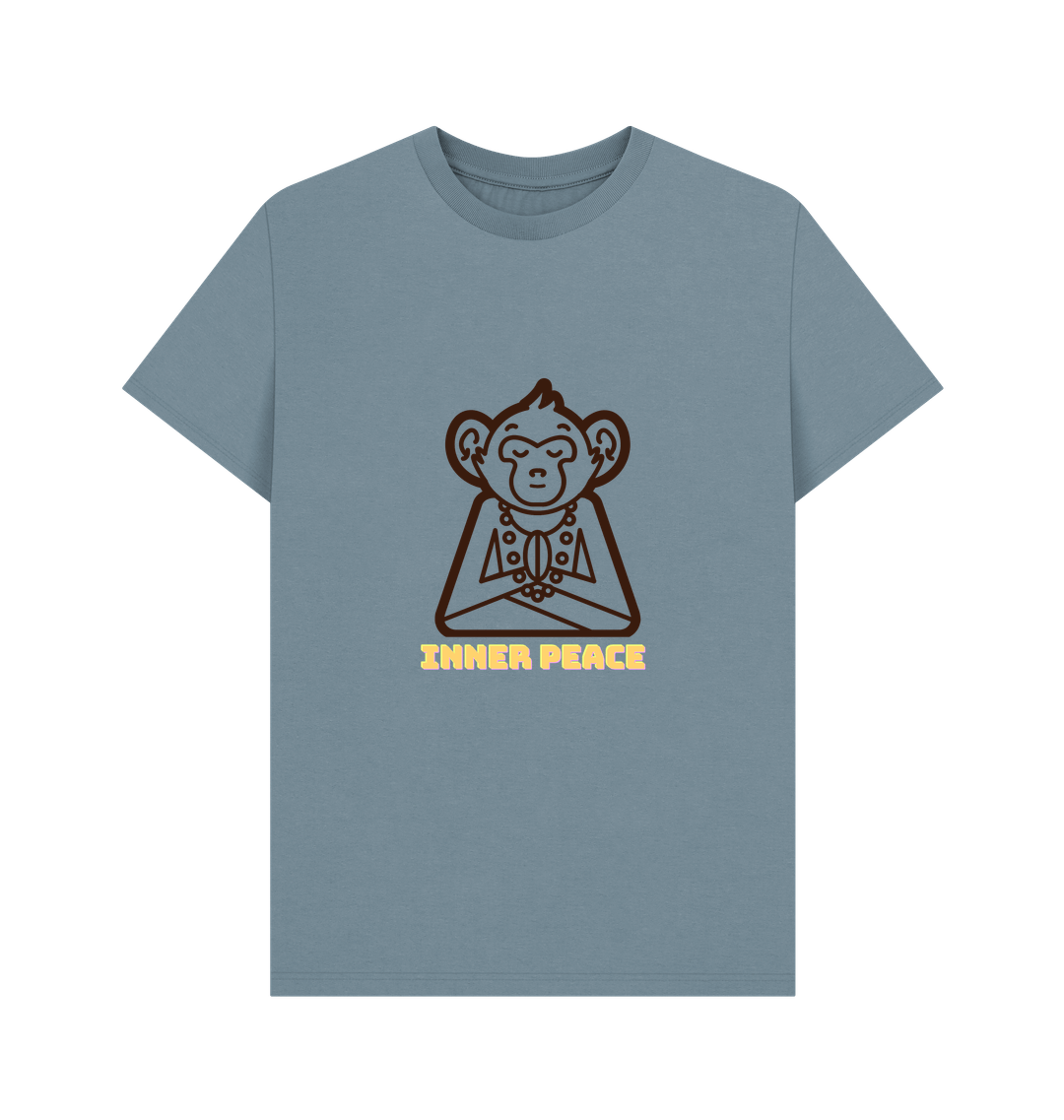 Stone Blue Printed T-shirt