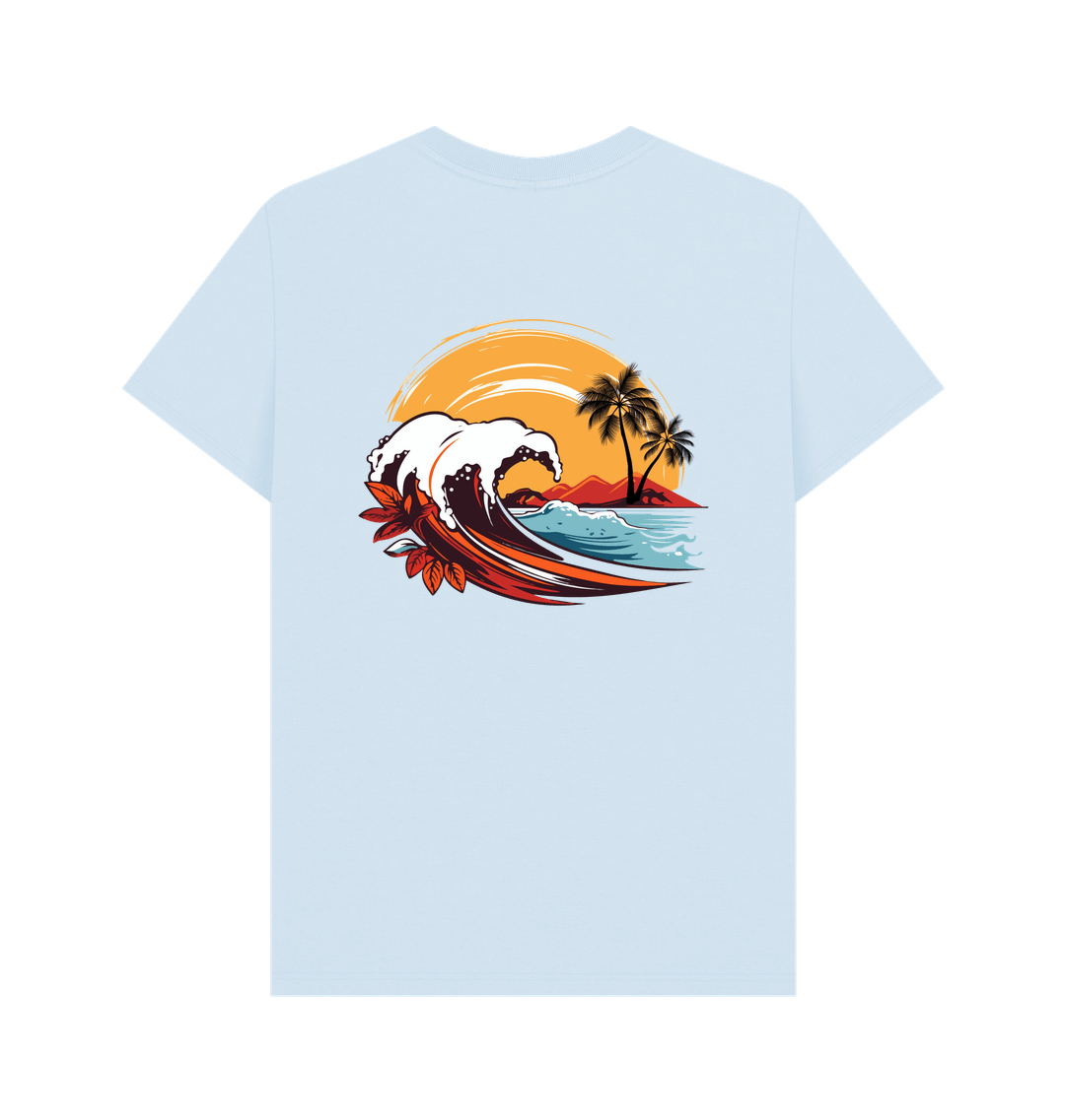 Sky Blue Printed T-shirt