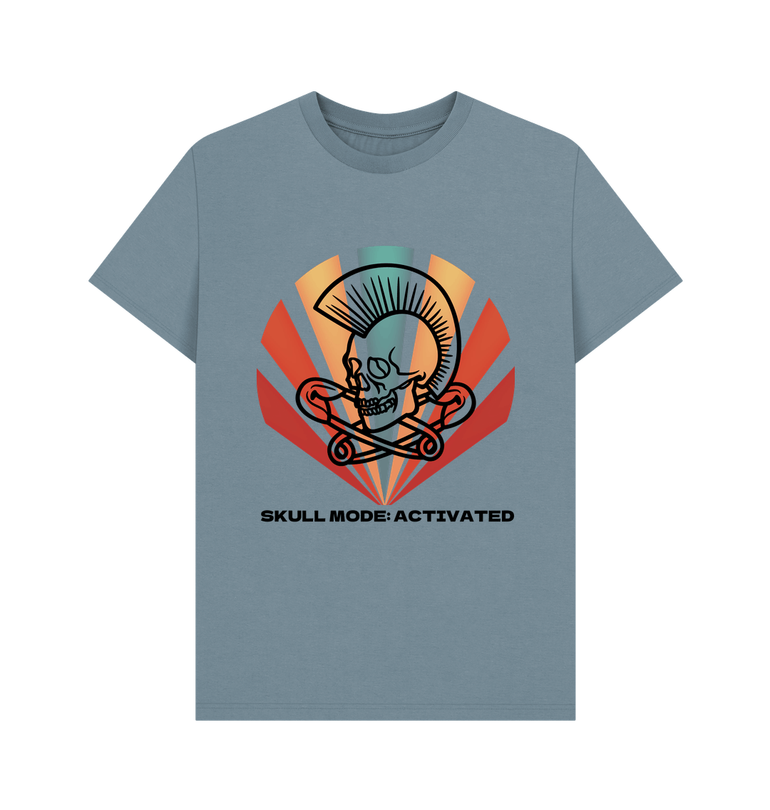 Stone Blue Printed T-shirt