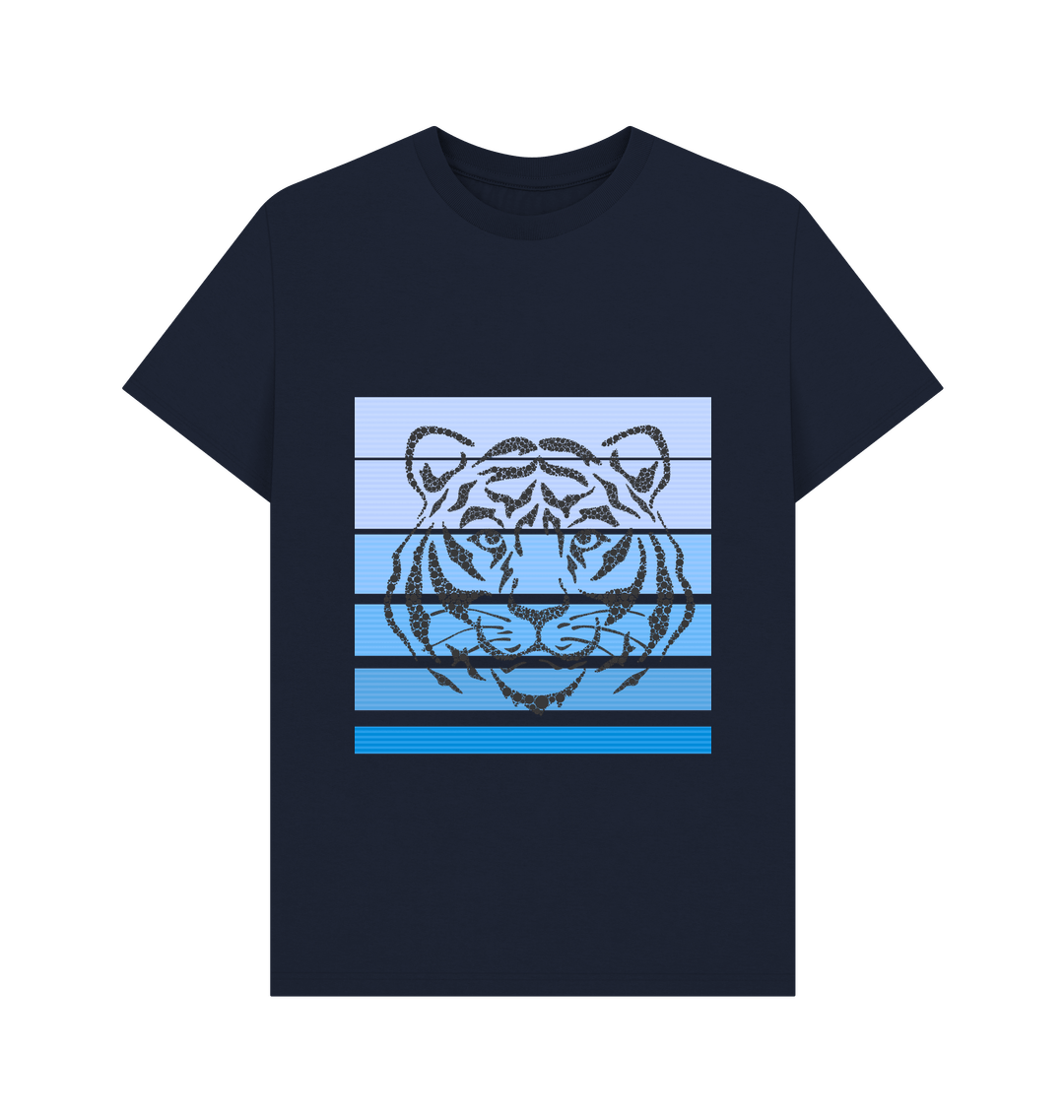 Navy Blue Printed T-shirt
