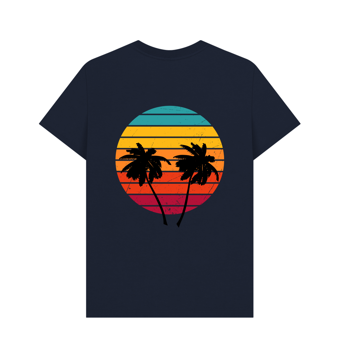 Navy Blue Printed T-shirt