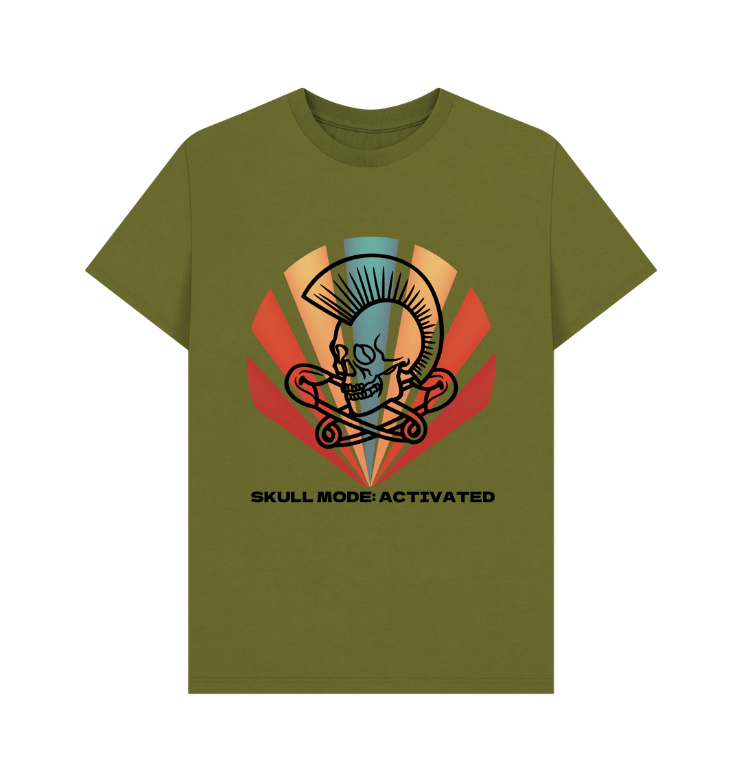 Moss Green Printed T-shirt