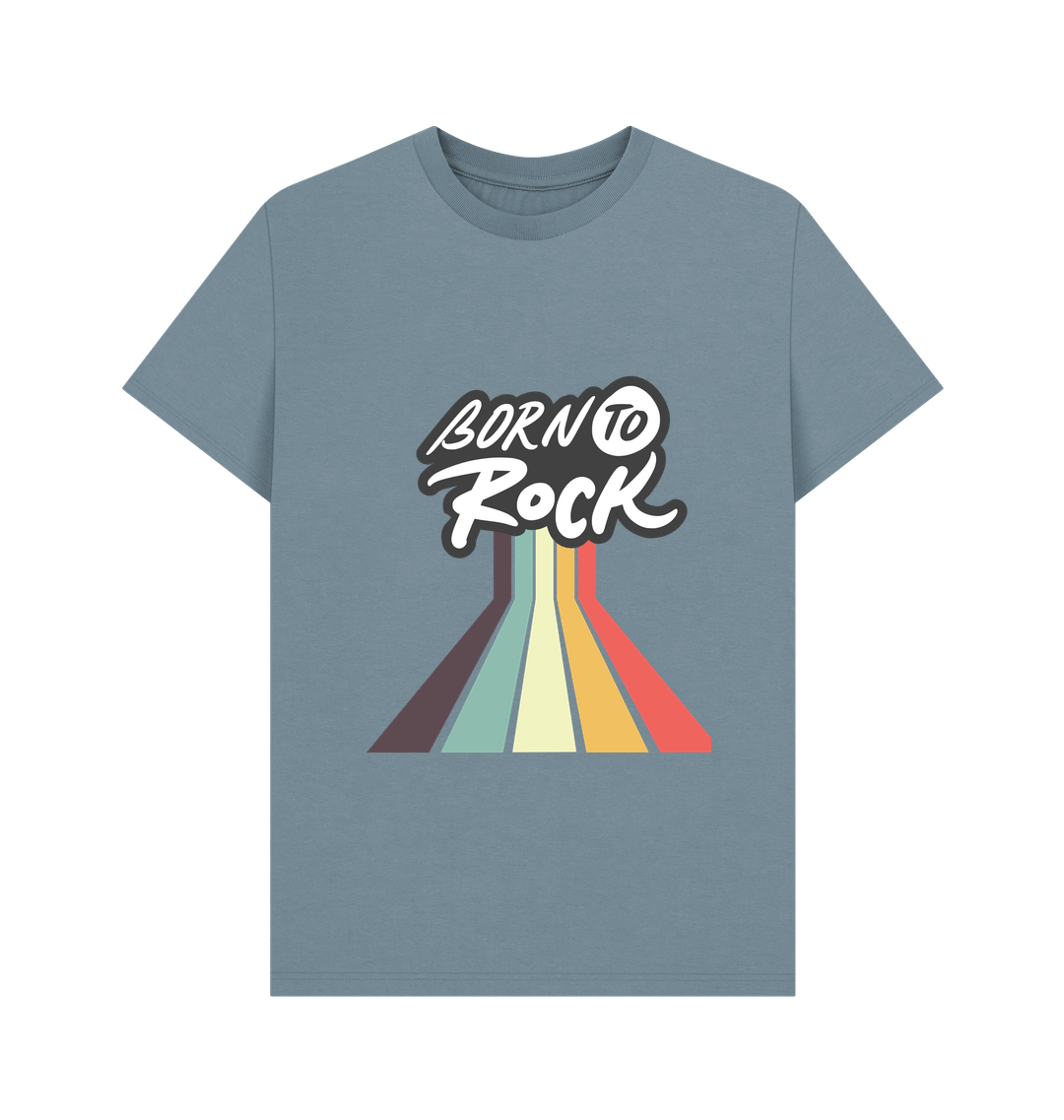 Stone Blue Printed T-shirt