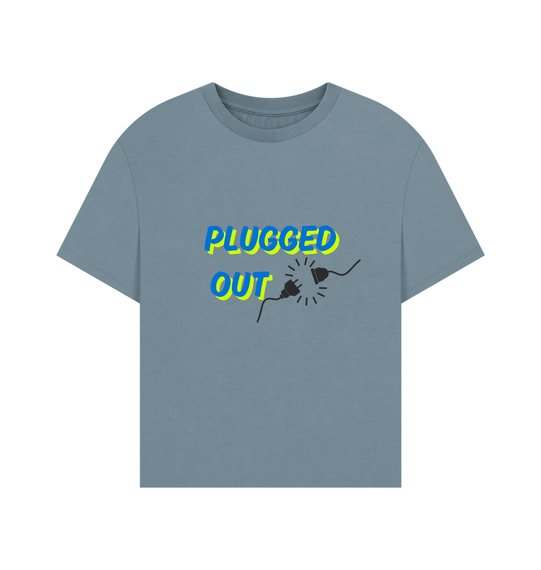 Stone Blue Printed T-shirt