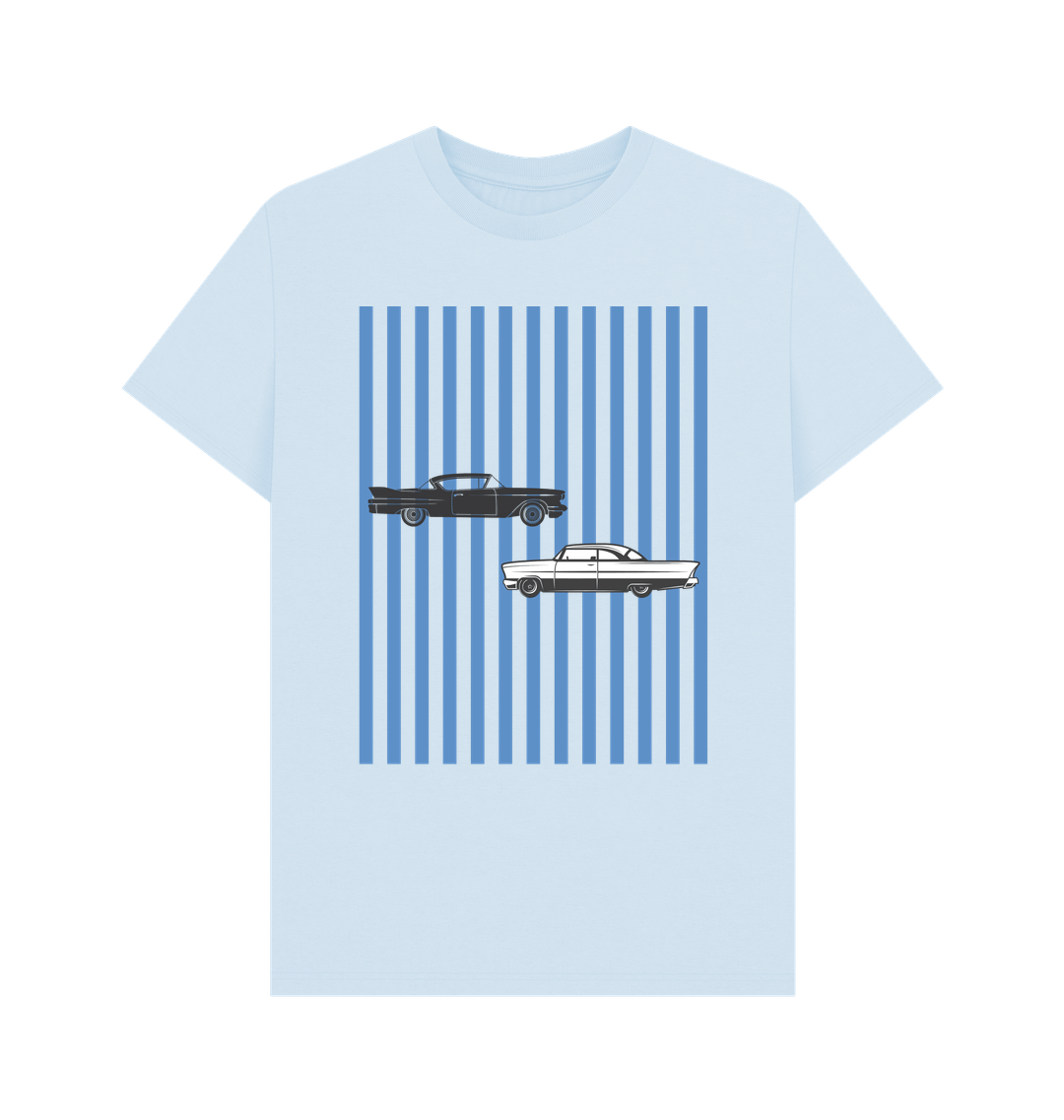 Sky Blue Printed T-shirt