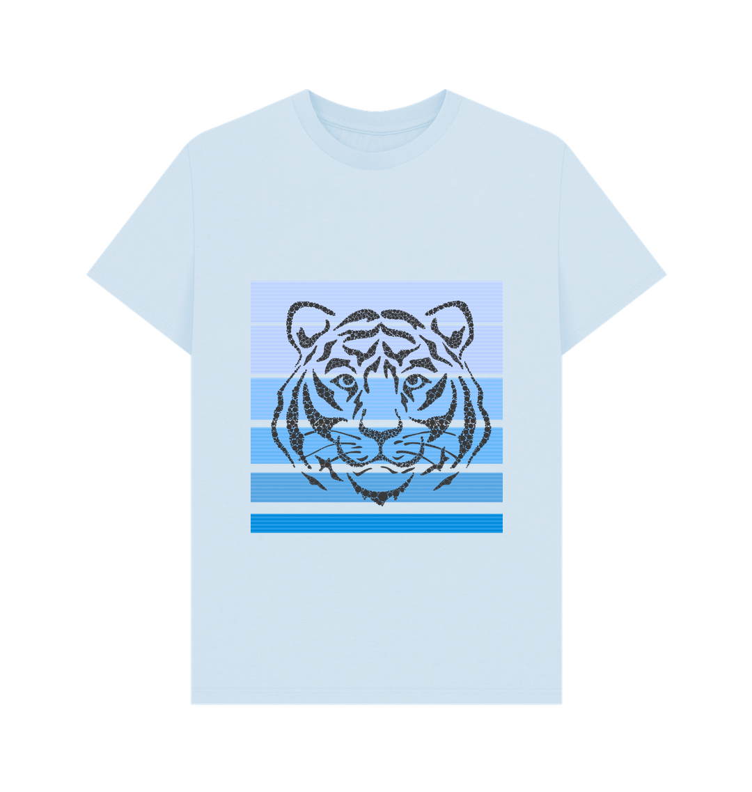 Sky Blue Printed T-shirt