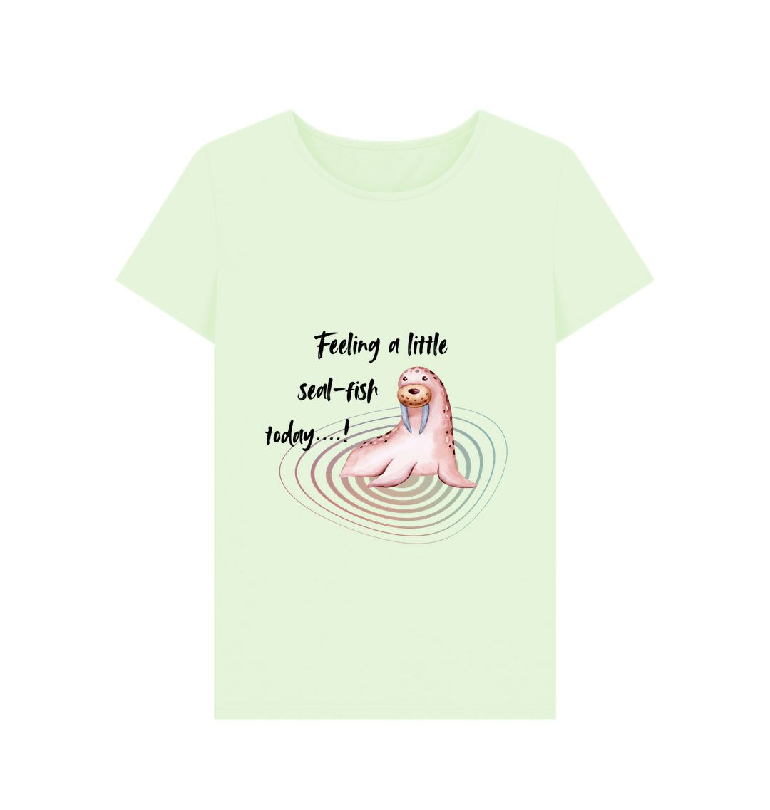 Pastel Green Printed T-shirt