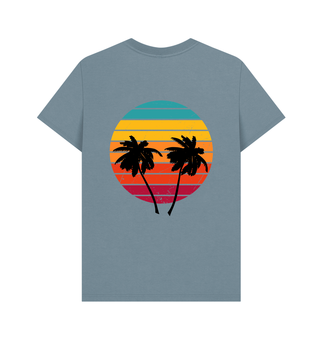 Stone Blue Printed T-shirt